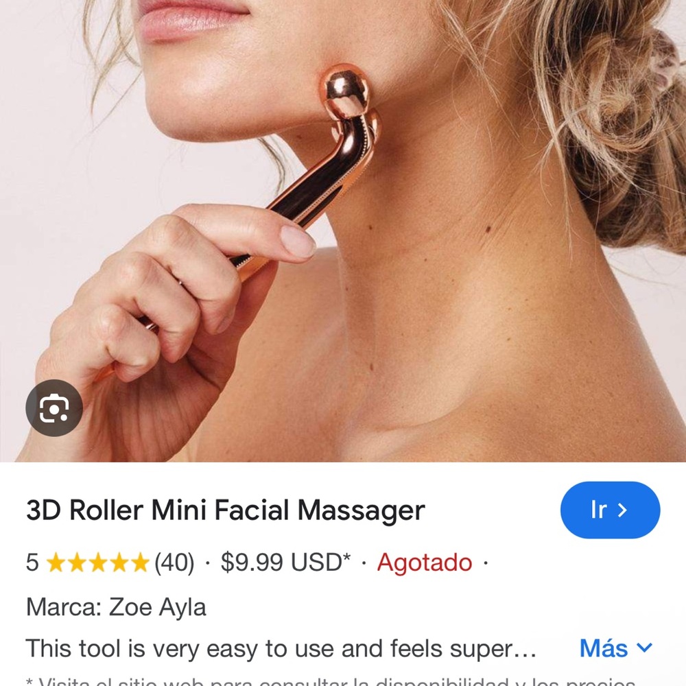 Zoe Ayla Rose Gold Facial Massager